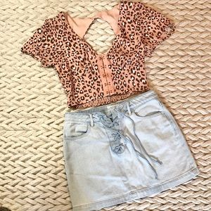 Forever 21 Cheetah Print Crop